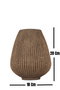 Aberto Design BK019 Maceta Decorativa de Cerámica Marrón